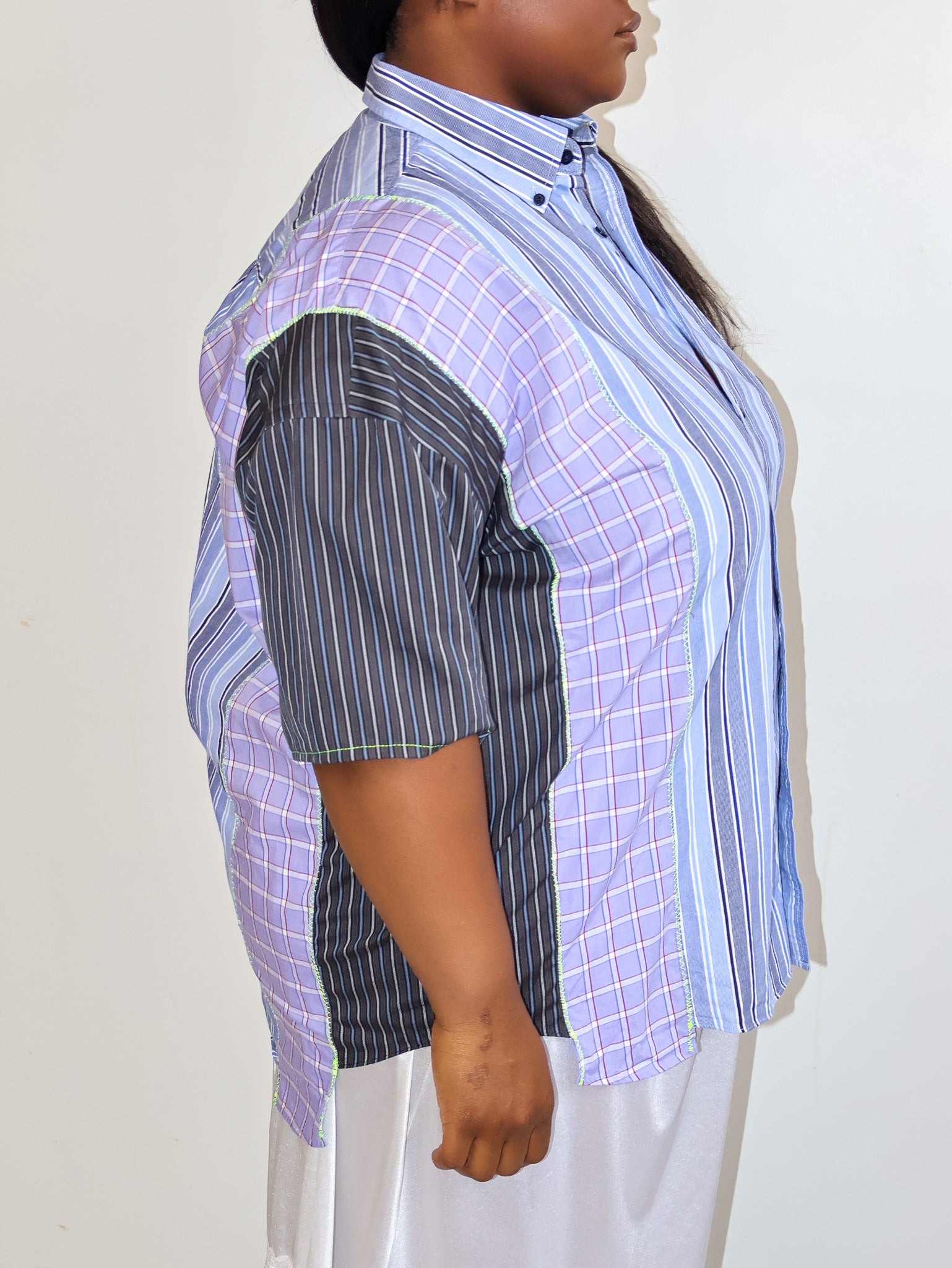 Cassie's Shop - Essie Short Sleeve Button Down (2X)