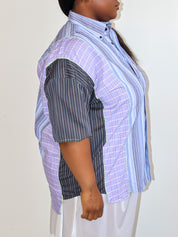 Cassie's Shop - Essie Short Sleeve Button Down (2X)