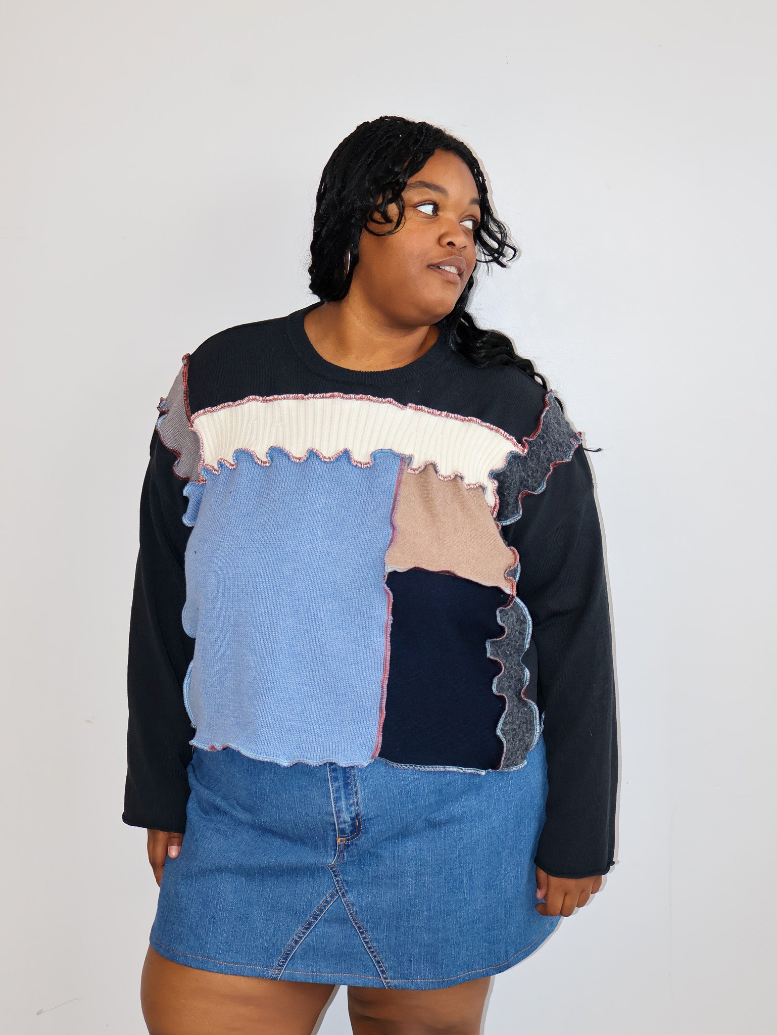 Vintage - Denim Mini Skirt (3X)