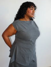 Gina Corrieri x BRZ - Gray 180 Top (XL-4X)