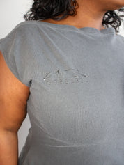 Gina Corrieri x BRZ - Gray 180 Top (XL-4X)