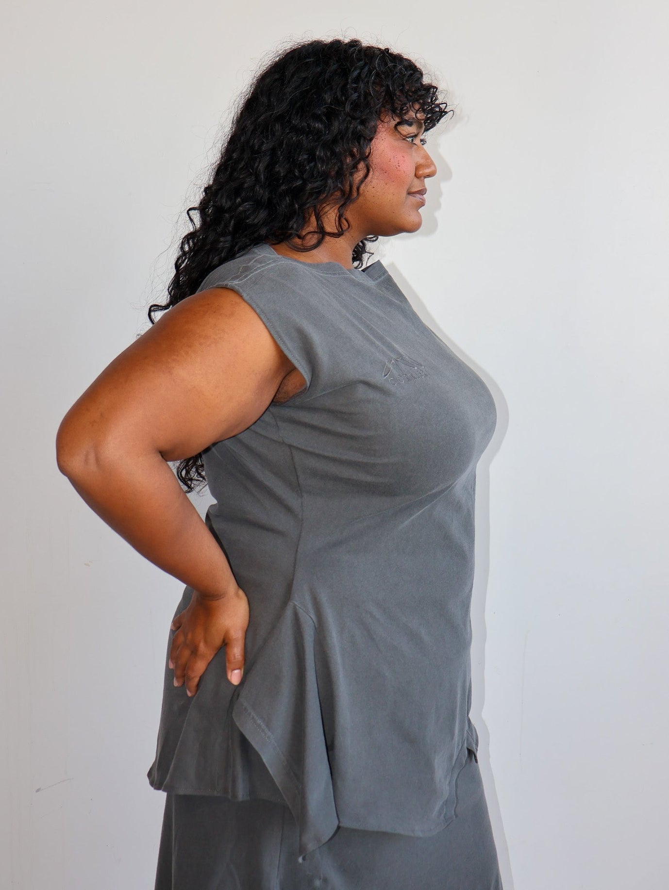 Gina Corrieri x BRZ - Gray 180 Top (XL-4X)