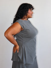 Gina Corrieri x BRZ - Gray 180 Top (XL-4X)