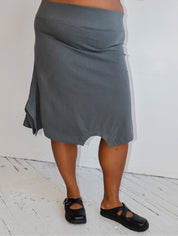 Gina Corrieri x BRZ - Gray Midi T-Skirt (XL-3X)