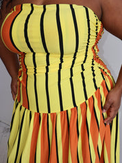 Niamh Galea - Candy Corn Dress (XL & 1X/2X)