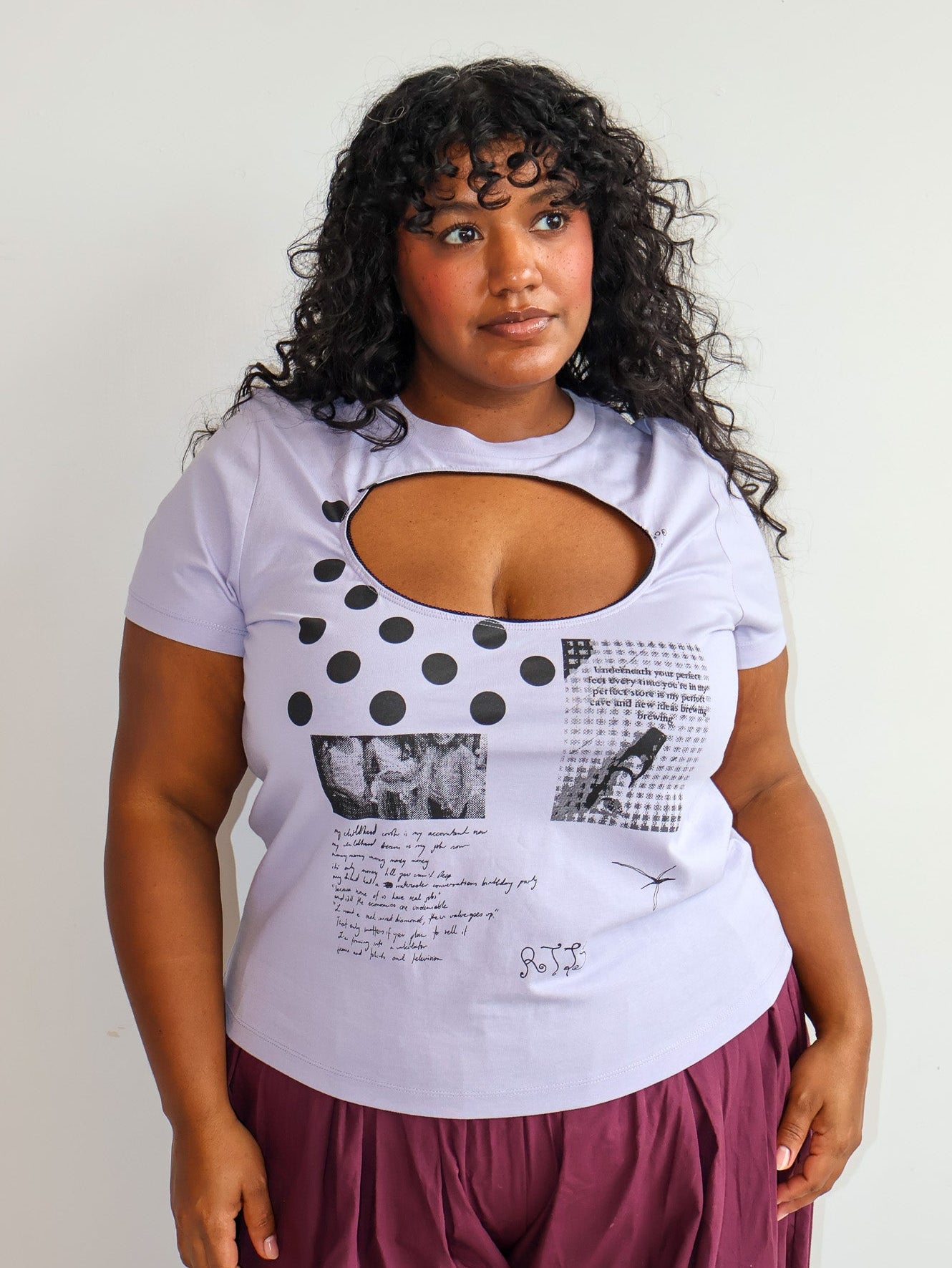 Niamh Galea - Purple Baby Top (XL-3X)