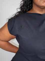 Gina Corrieri x BRZ - Black 180 Top (2X)