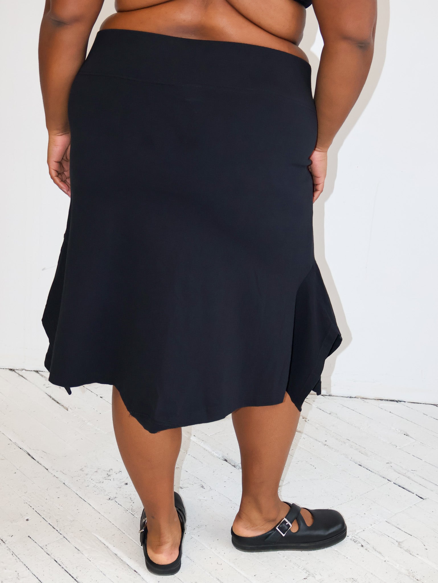 Gina Corrieri x BRZ - Black Midi T-Skirt (XL/1X)