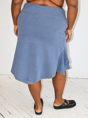 Gina Corrieri x BRZ - Blue Midi T-Skirt (XL/1X)