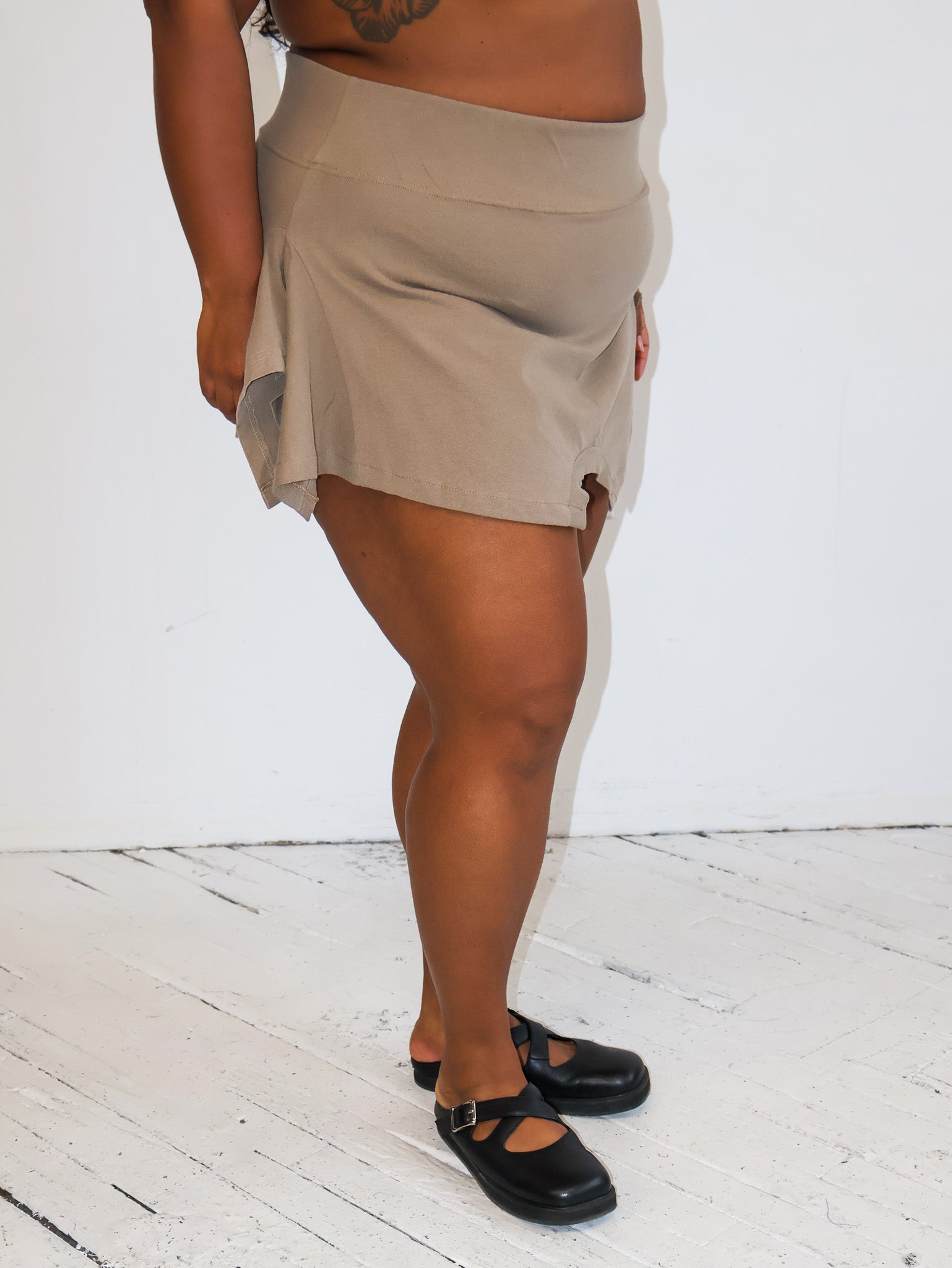 Gina Corrieri x BRZ - Beige Mini T-Skirt (L/XL)