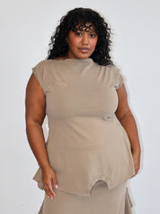 Gina Corrieri x BRZ - Beige 180 Top (XL/1X)