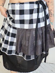 makmak - Gingham Ruffle Skirt (1X-5X)