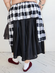 makmak - Gingham Ruffle Skirt (1X-5X)