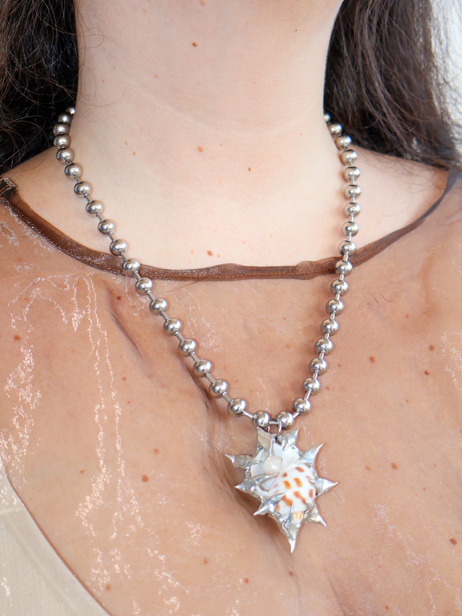 My Dearest World - Turbo Shell Necklace