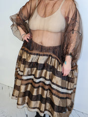 makmak - Sheer Brown Dress (1X-5X)