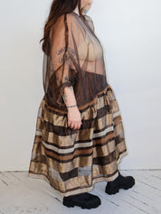 makmak - Sheer Brown Dress (1X-5X)