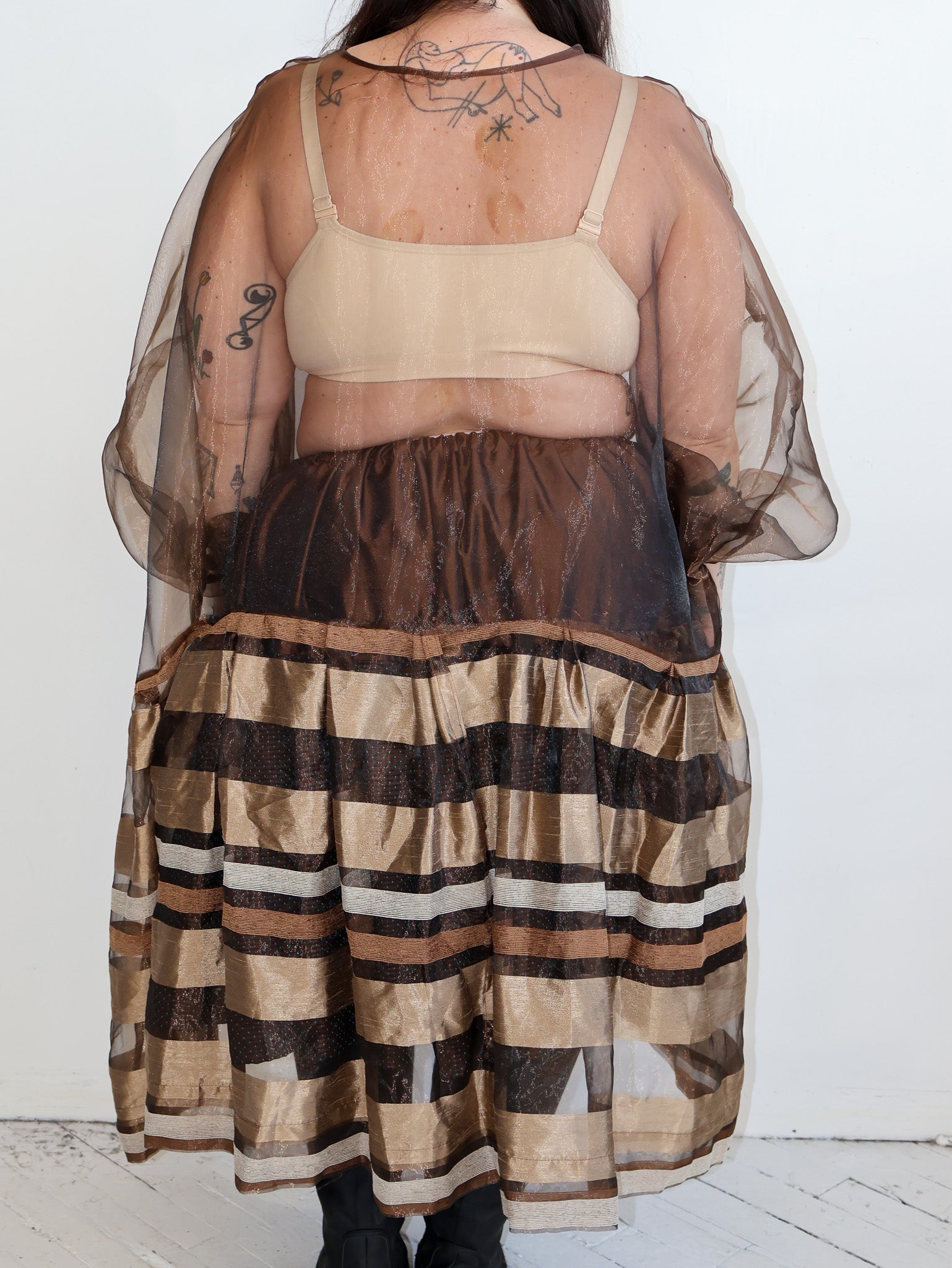 makmak - Sheer Brown Dress (1X-5X)