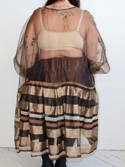 makmak - Sheer Brown Dress (1X-5X)