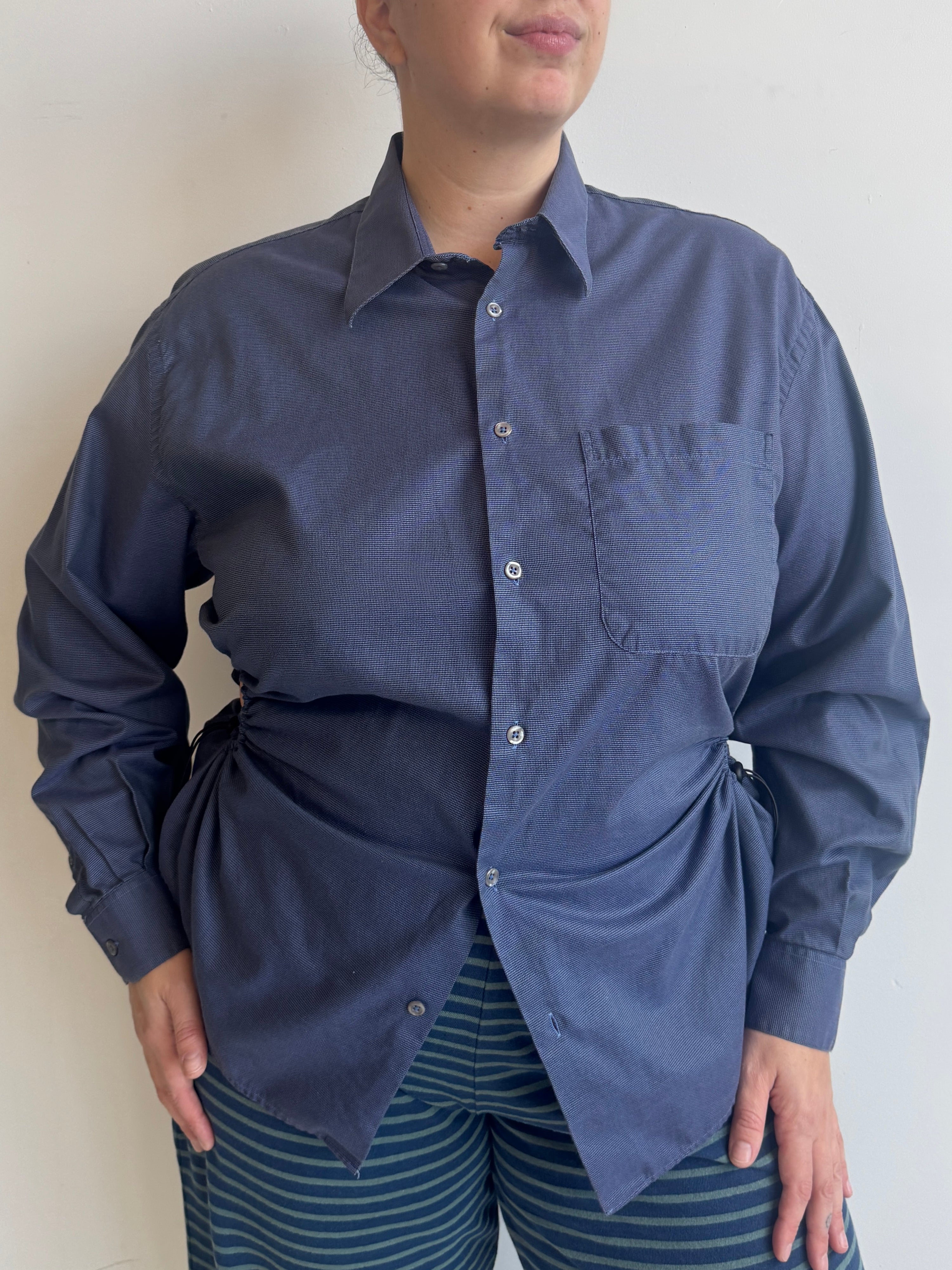 Nena Hansen - Dark Blue Bungee Shirt (1X)