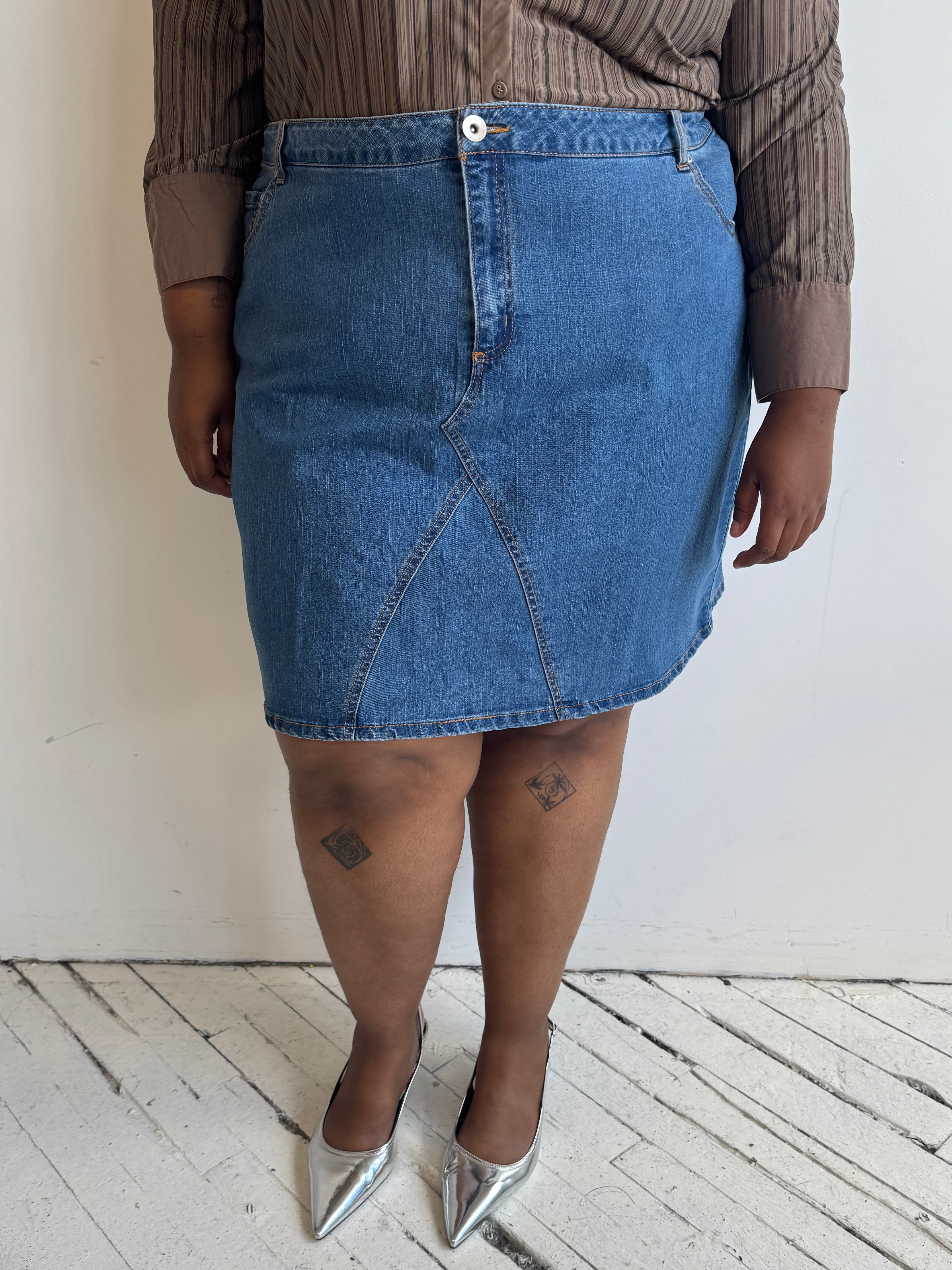 Vintage - Denim Mini Skirt (3X)