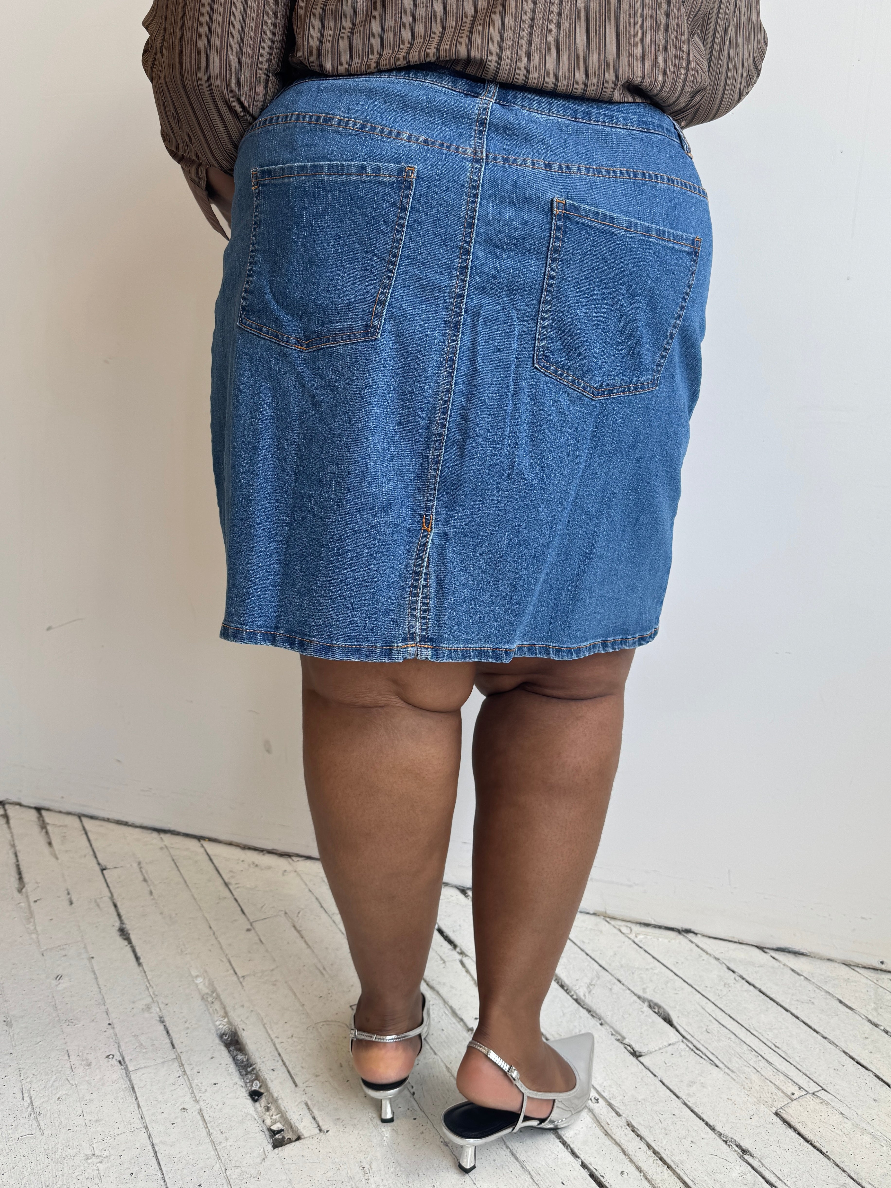 Vintage - Denim Mini Skirt (3X)