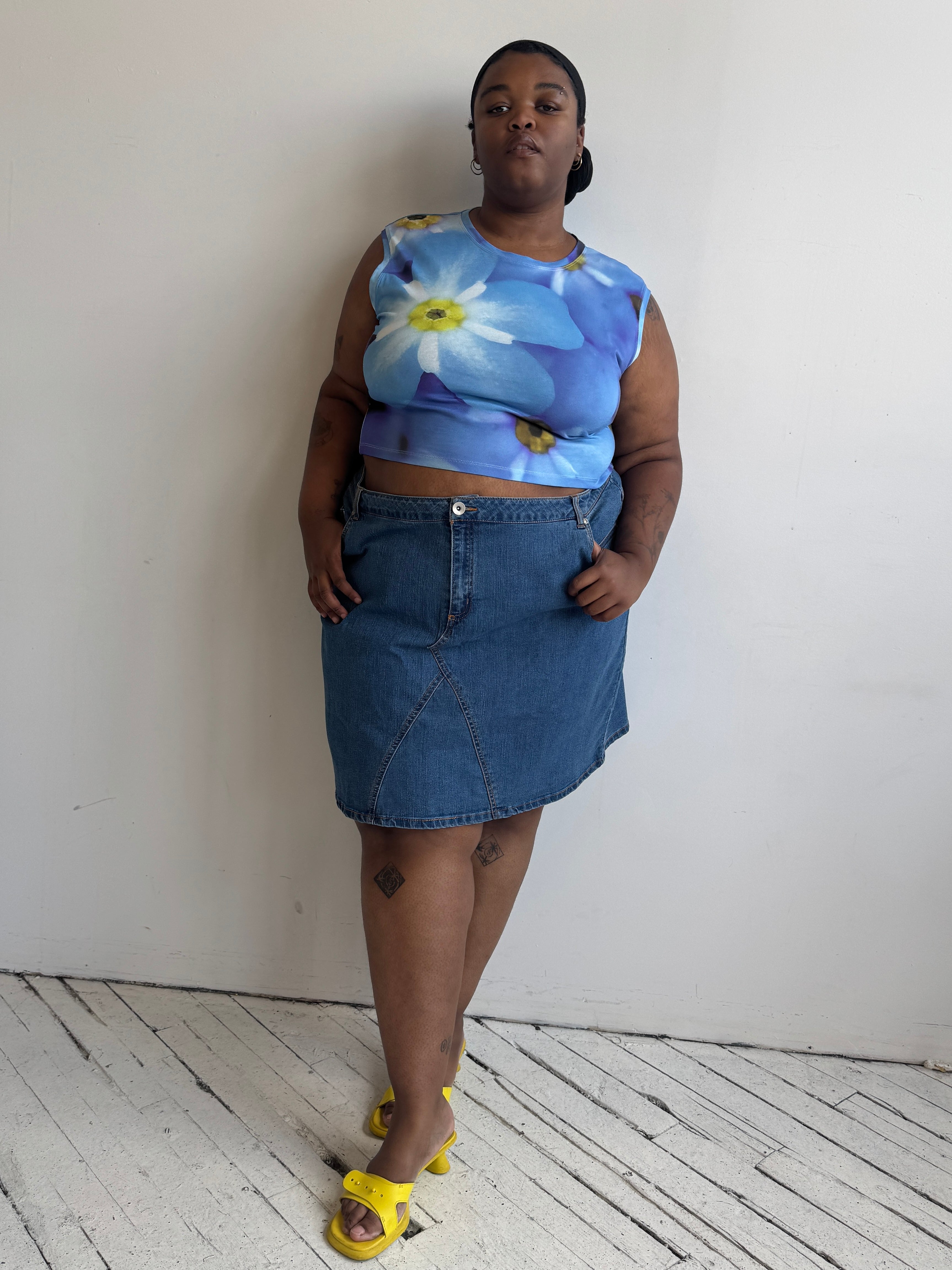 Vintage - Denim Mini Skirt (3X)