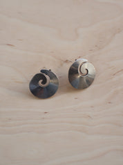 Vintage - Silver Spiral Studs