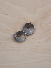 Vintage - Silver Spiral Studs