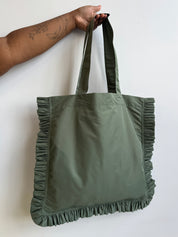 KKCo - Utility Tote in Sage Nylon Satin