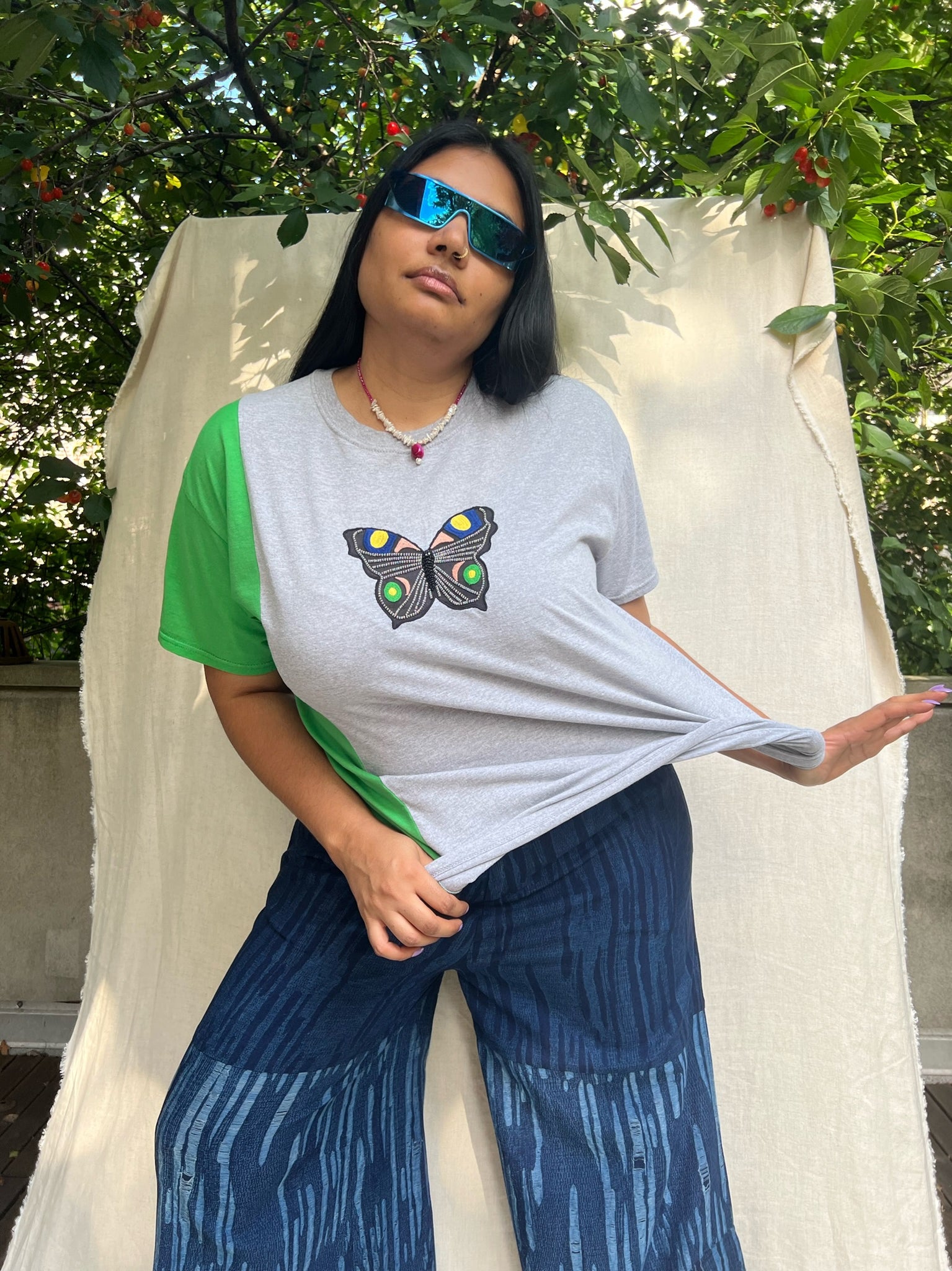 Abacaxi x BRZ - Lana Butterfly T-Shirt (XL)