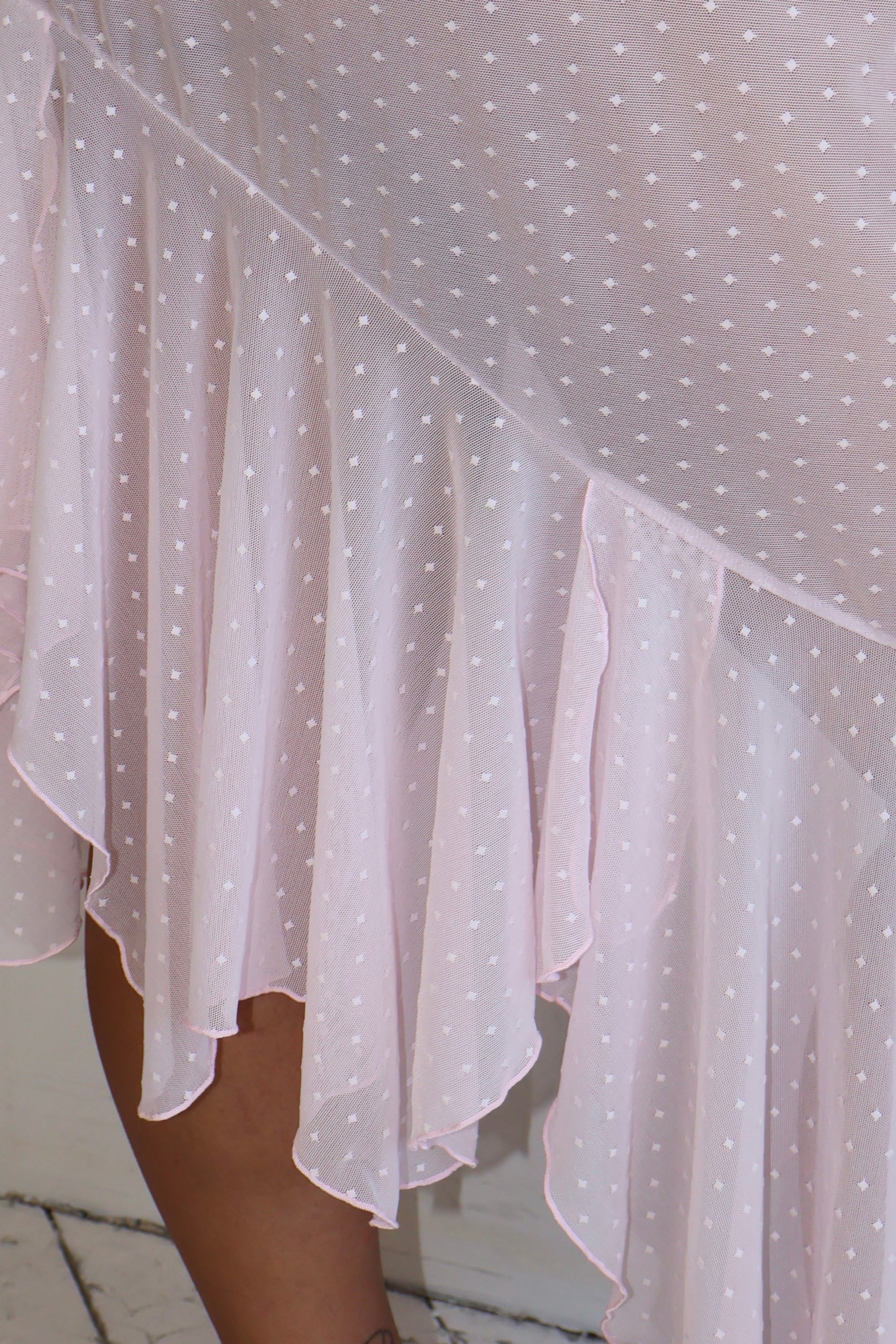 Ester Manas - Pink Dot Asymmetrical Skirt