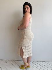 Vintage - Cream Crochet Dress (XL/1X)
