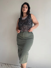 Italian Vintage - Mesh Script Tank (L-1X)