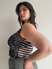 Italian Vintage - Mesh Script Tank (L-1X)