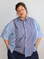 Cassie's Shop - Rainbow Stripe Button Down (4X)