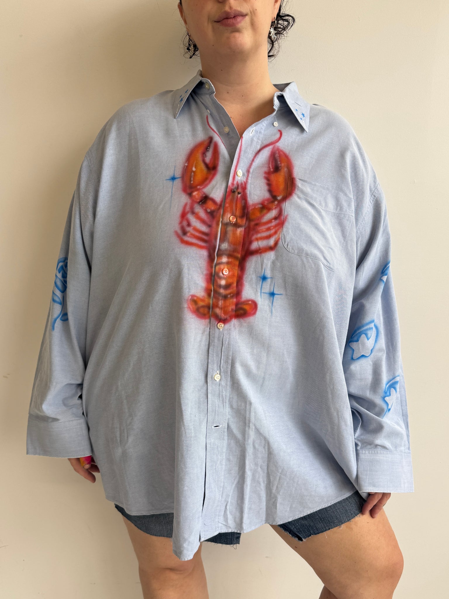 Femlord x BRZ - Baby Blue Lobster Shirt (3X)