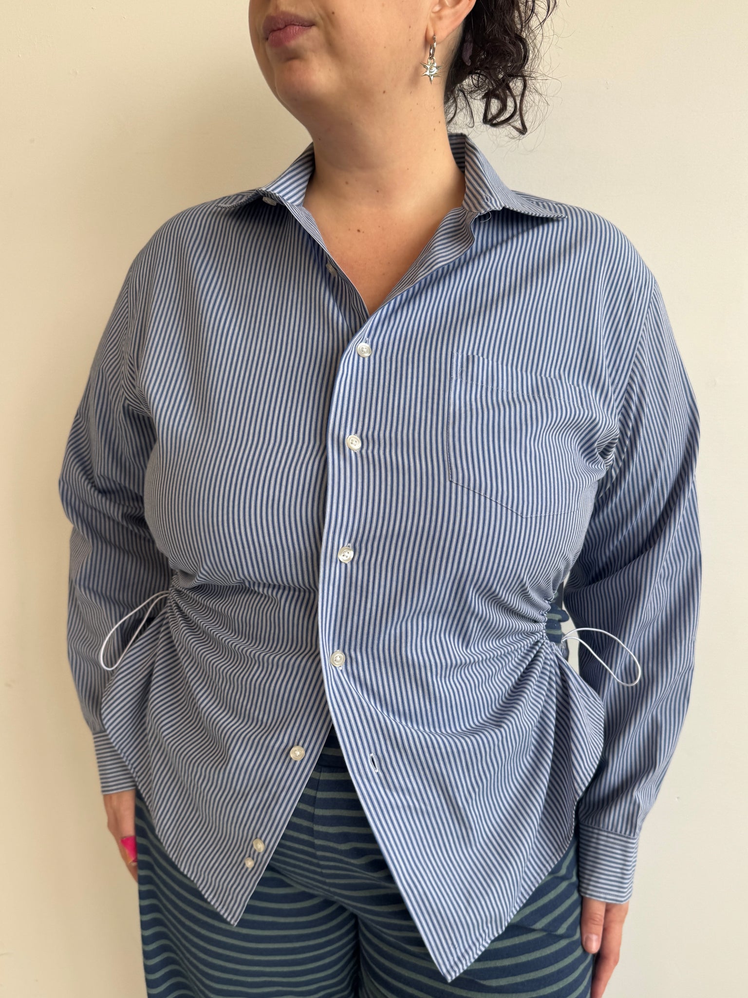Nena Hansen - Light Blue Bungee Shirt (1X)
