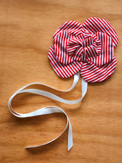 Grandpa's Shirts - Red Stripe Brooch