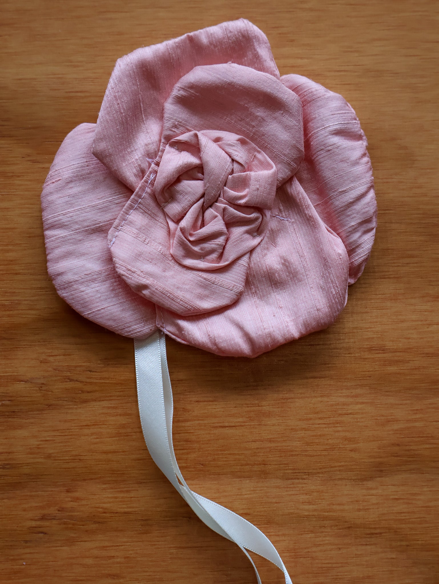 Grandpa's Shirts - Pink Silk Brooch