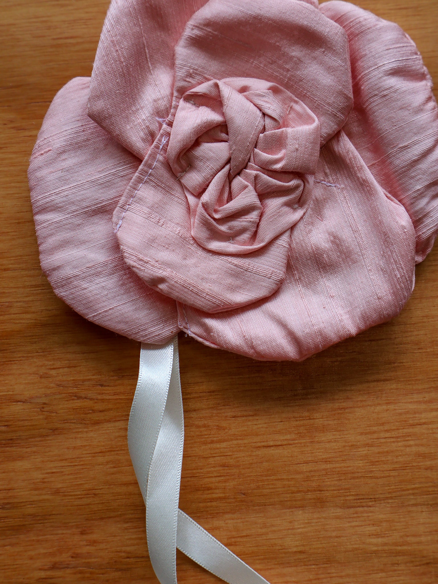 Grandpa's Shirts - Pink Silk Brooch