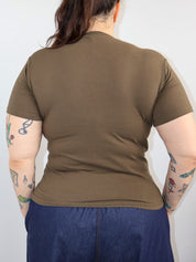 ABL ESTUDIO - Star Tee in Olive Green (L-4X)