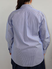 Maya x BRZ - Blue Stripe Button Down (1X)