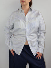 Nena Hansen - Green Stripe Button Down (1X/2X)