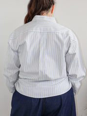 Nena Hansen - Green Stripe Button Down (1X/2X)