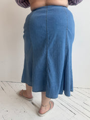 Vintage - Denim Midi Skirt (XL/1X)