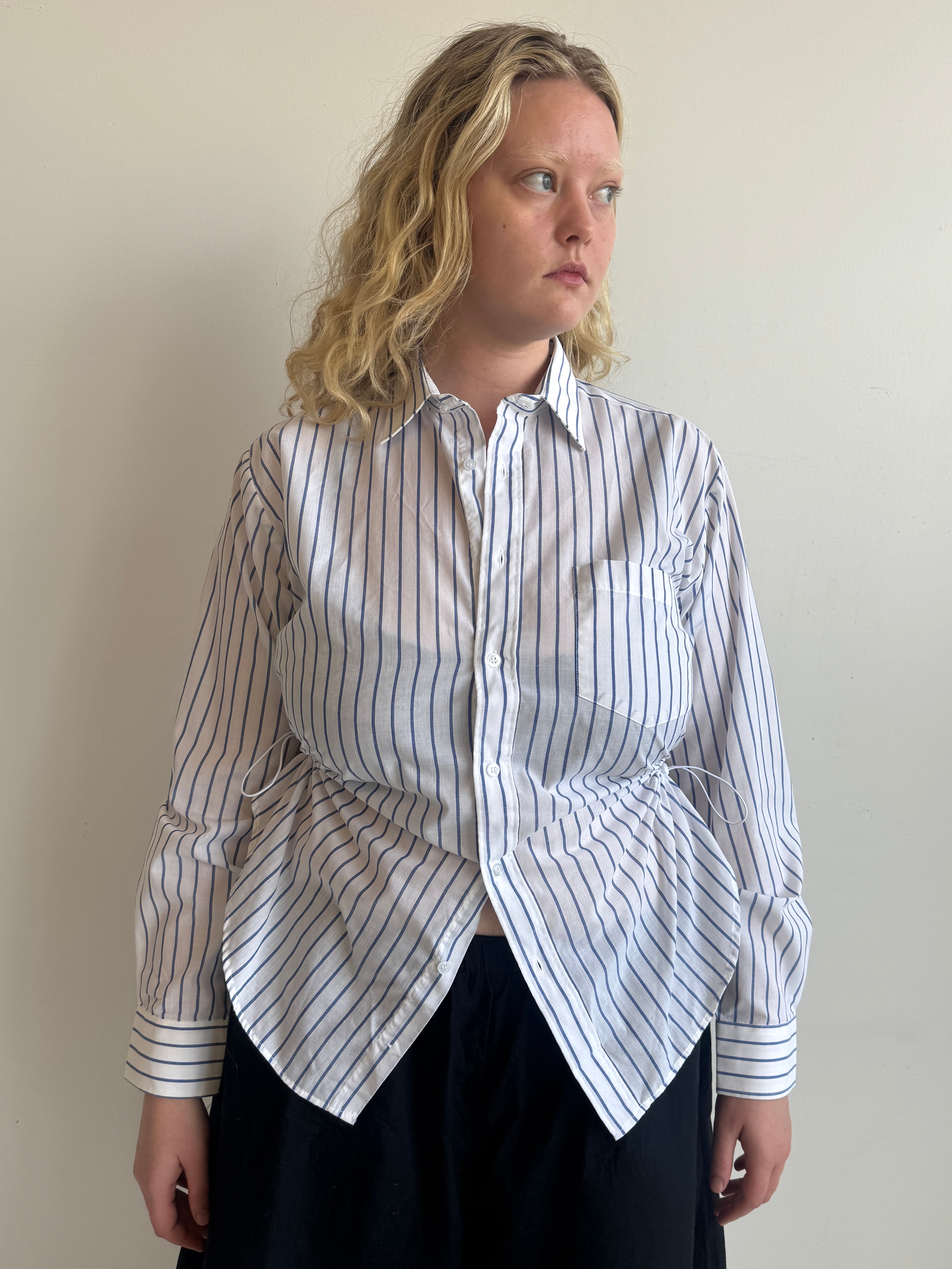 Nena Hansen - Blue White Stripe Bungee Shirt (L/XL)