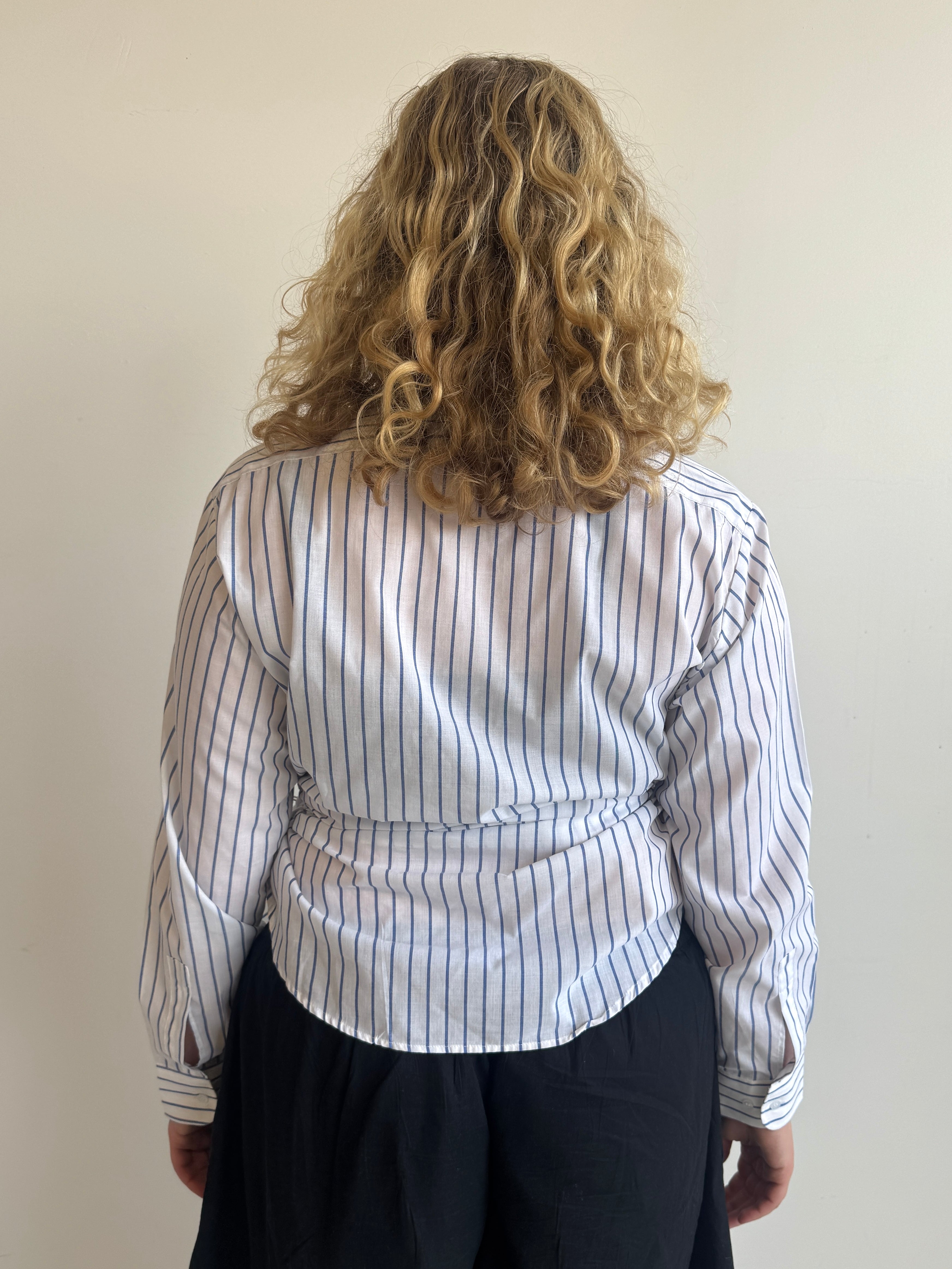 Nena Hansen - Blue White Stripe Bungee Shirt (L/XL)