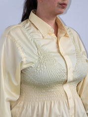 JXD x BRZ - Yellow Bra Button Down (1X)
