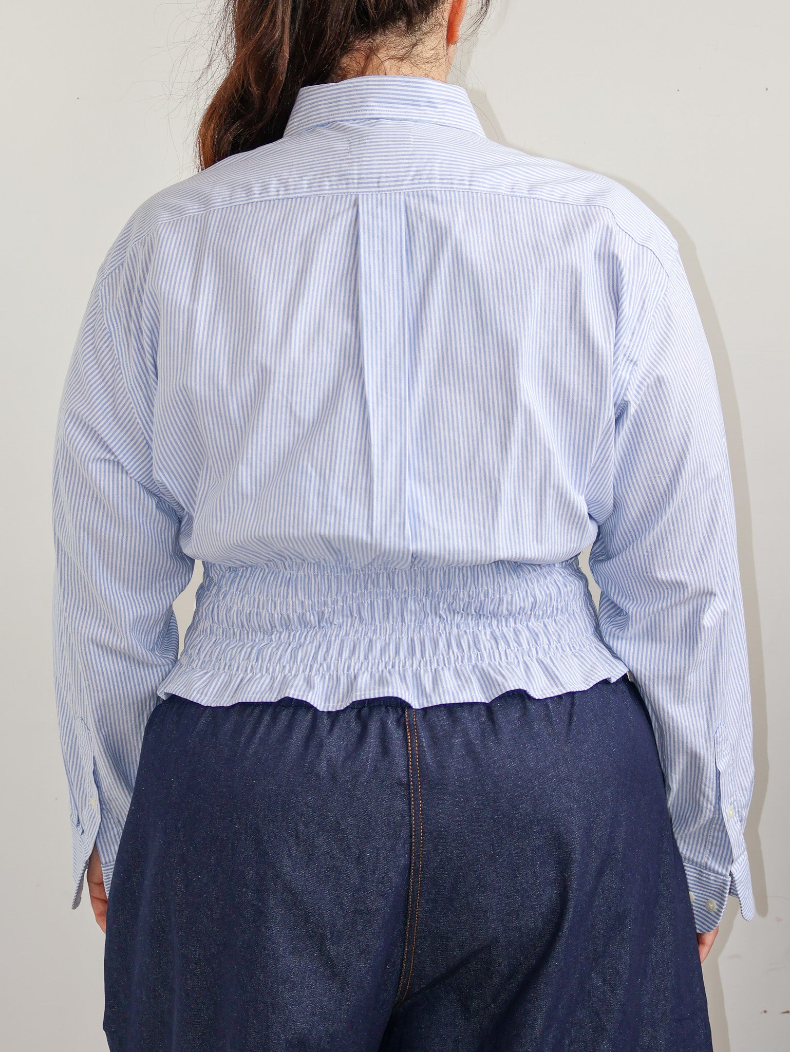LAHMICHELLA x BRZ - Blue Stripe Marielle Button Down (1X)