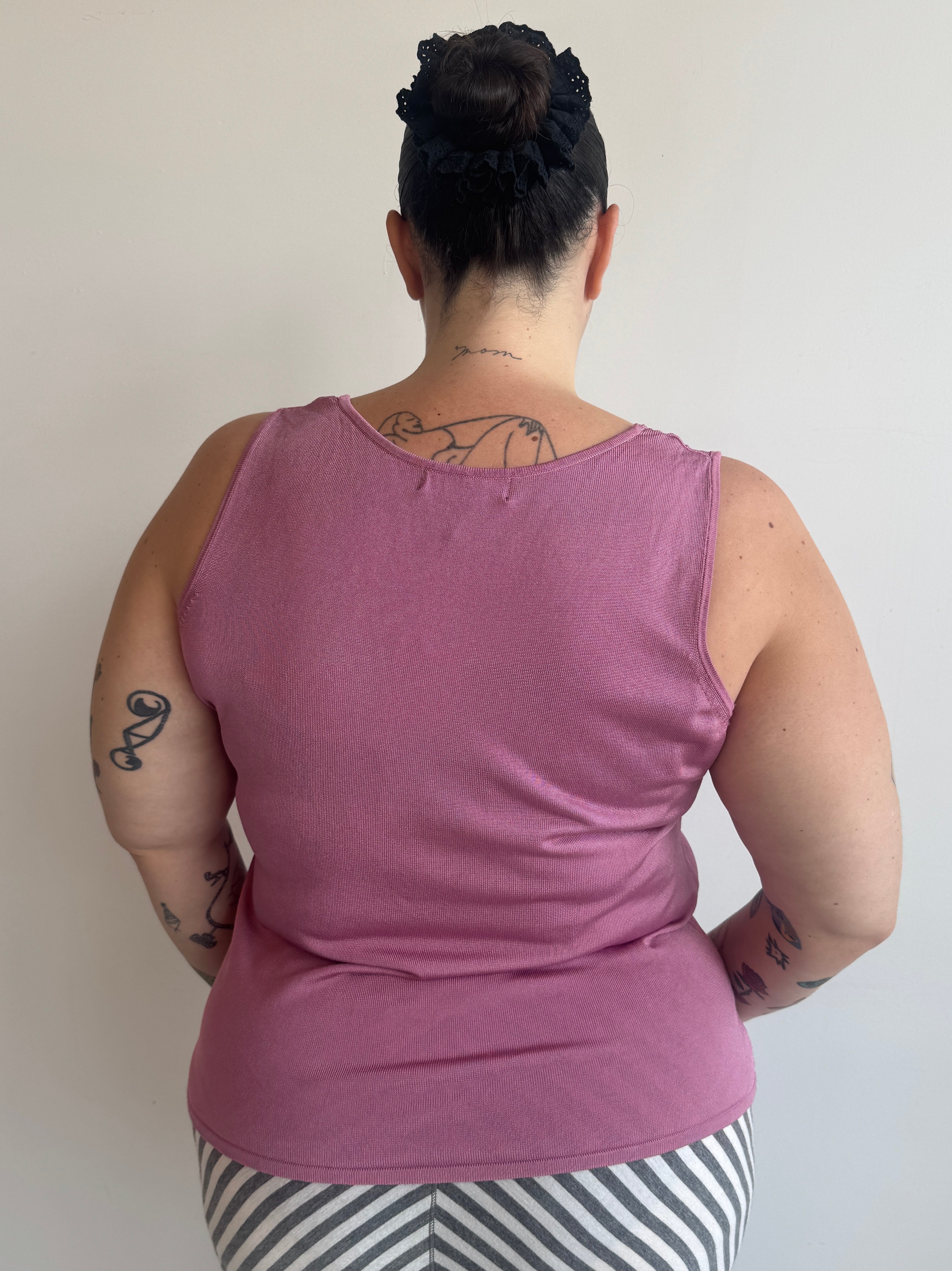 Vintage - Pink Knit Tank (1X/2X)